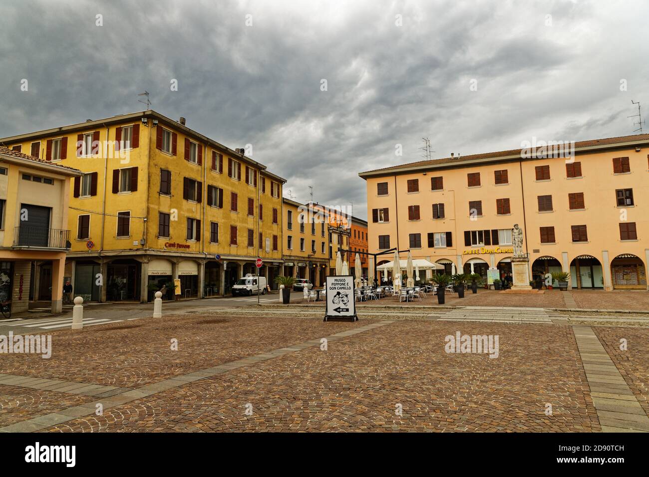 Brescello location of the famous Don Camillo and Pepone movies Stock Photo