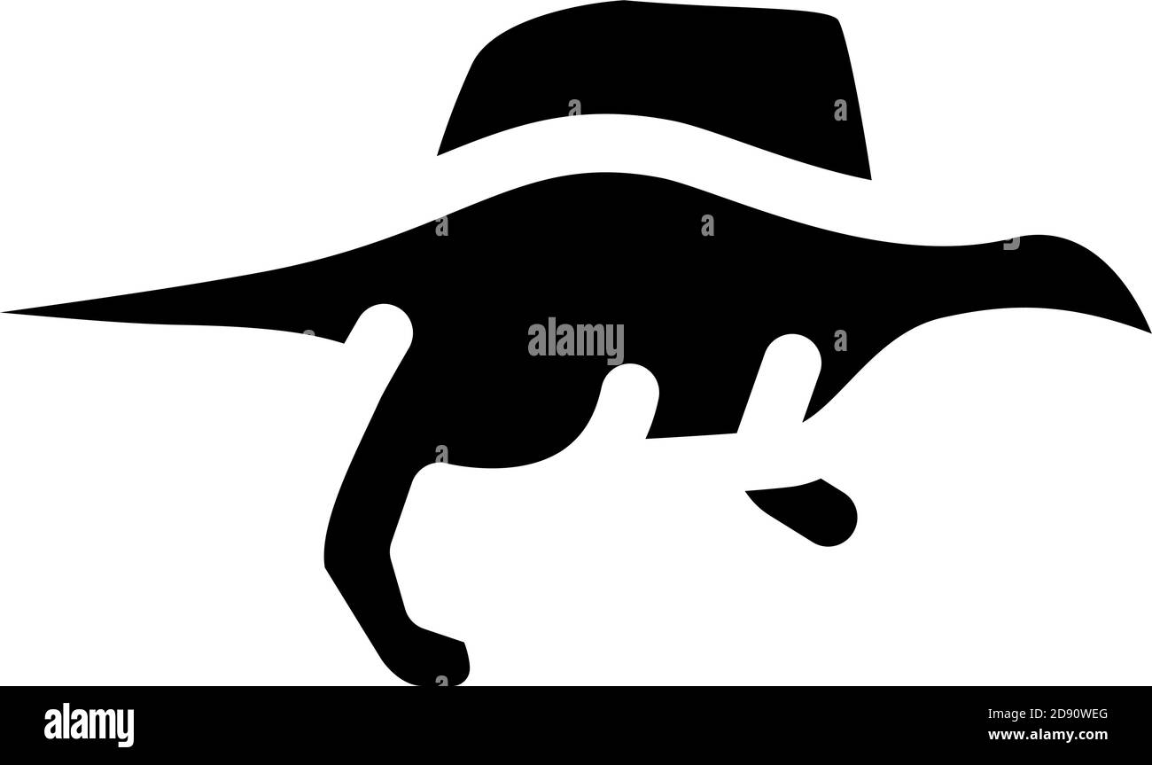 spinosaurus dinosaur glyph icon vector illustration sign Stock Vector ...