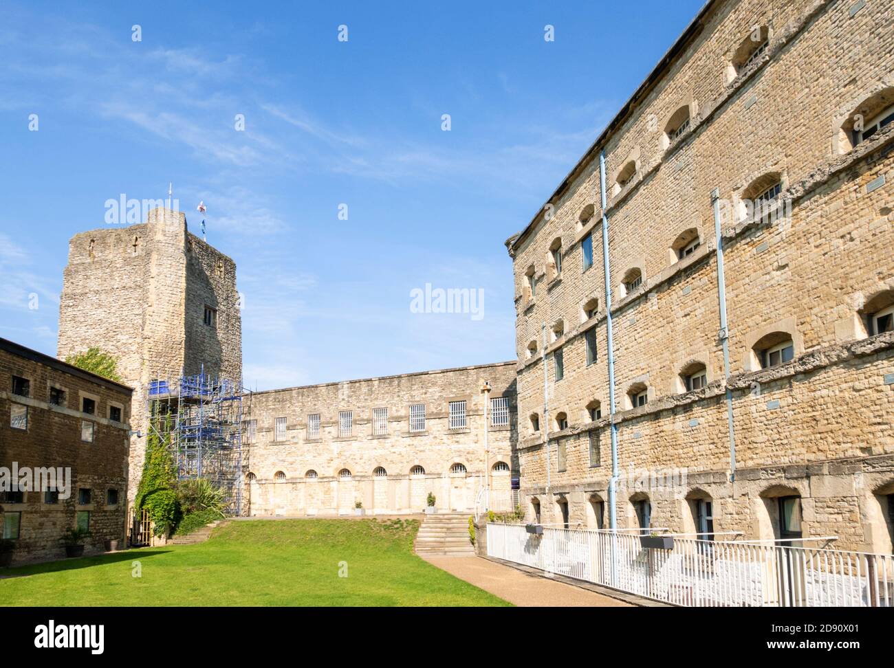 Oxford Castle Oxford St George's Tower and Norman keep at Oxford castle a former prison Oxford Oxfordshire England UK GB Europe Stock Photo