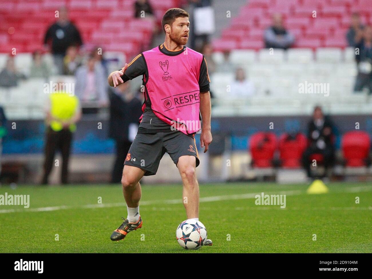 Xabi Alonso of Real Madrid   during the Champion League training 2013 - 2014 ,Estádio da Luz, Lisbonne  on MAY 24 2014 in Lisbonne ,Portugal - Photo Laurent Lairys/ DPPI Stock Photo