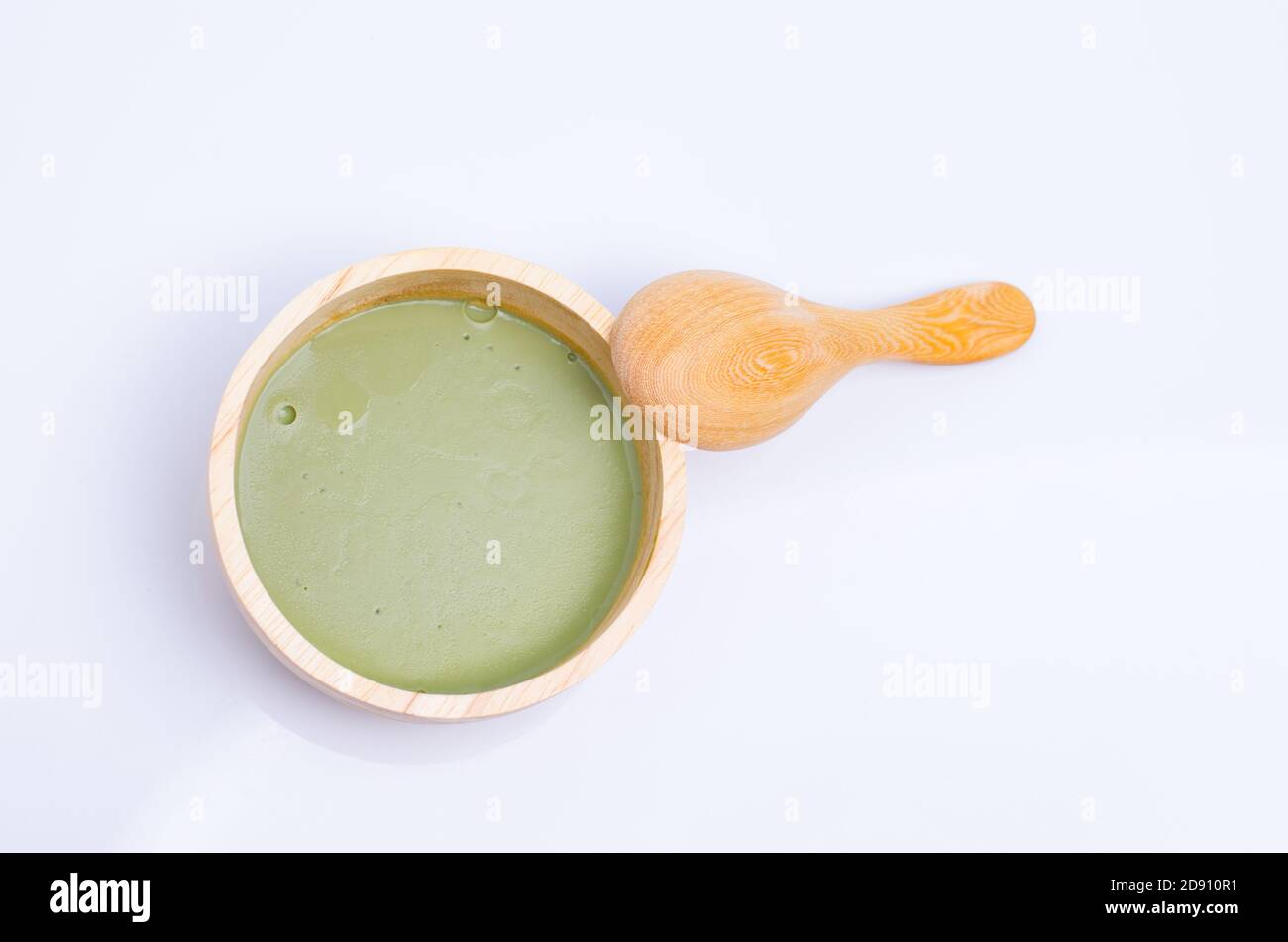 Green tea pudding Stock Photo Alamy