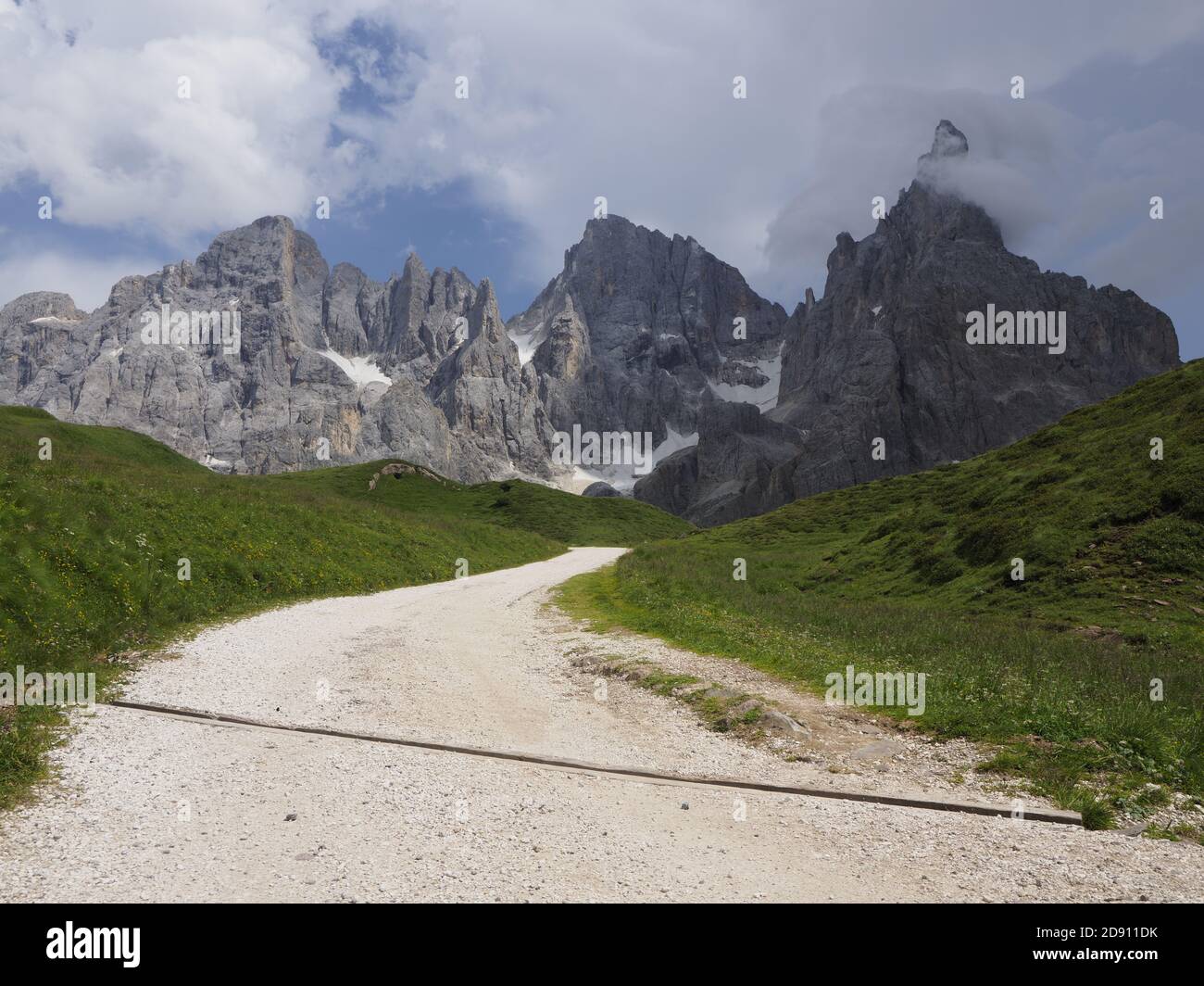 mountain road in the natural park of the dolomites Stock Photo - Alamy