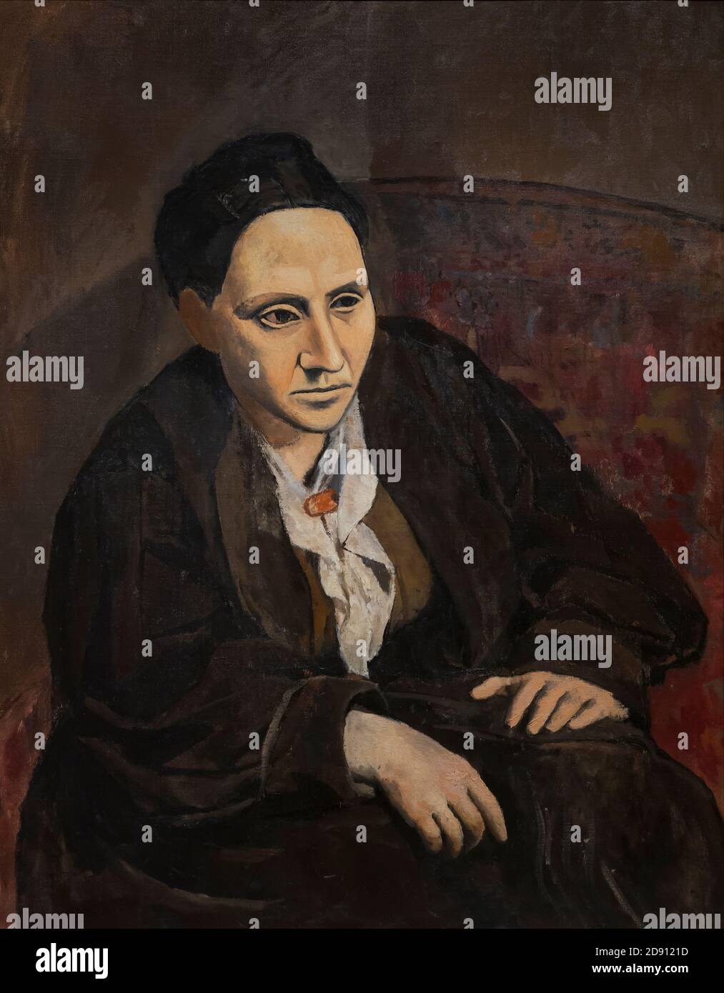 Gertrude Stein, Pablo Picasso, 1905-1906, Metropolitan Museum of Art, Manhattan, New York City, USA, North America Stock Photo