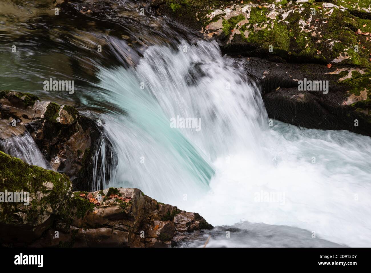 Rapids fo the Radvona river in Slovenia's Vintgar gorge Stock Photo