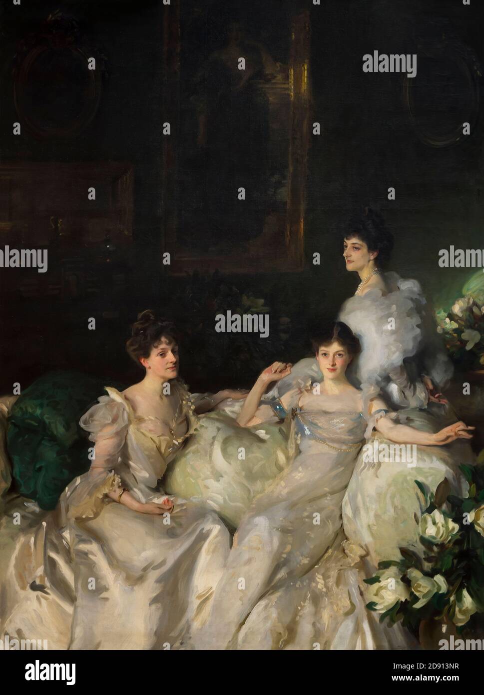 The Wyndham Sisters, Lady Elcho, Mrs Adeane and Mrs Tennant, John Singer Sargent, 1899, Metropolitan Museum of Art, Manhattan, New York City, USA, Nor Stock Photo