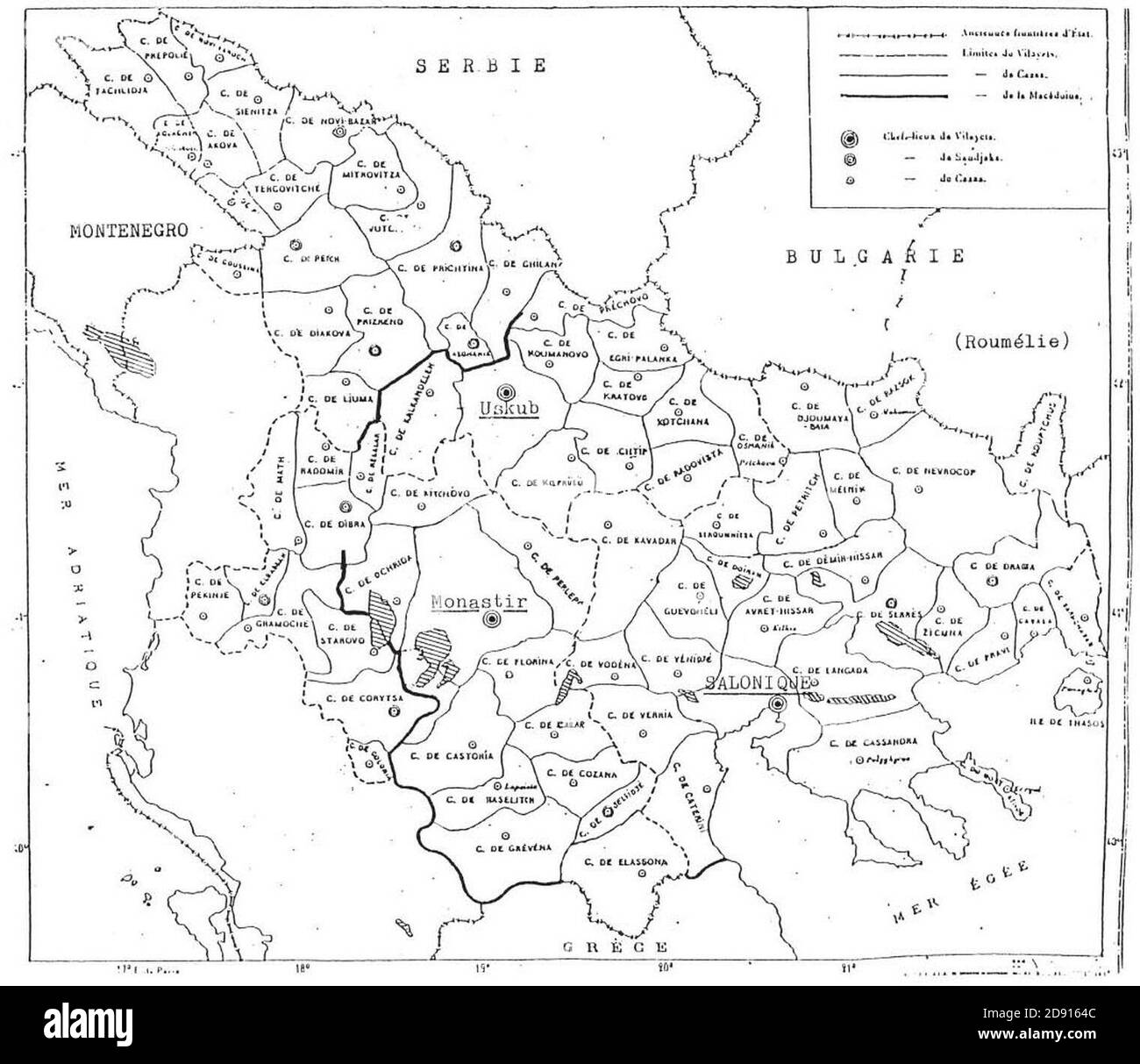Kaaza districts late Ottoman empire Stock Photo Alamy