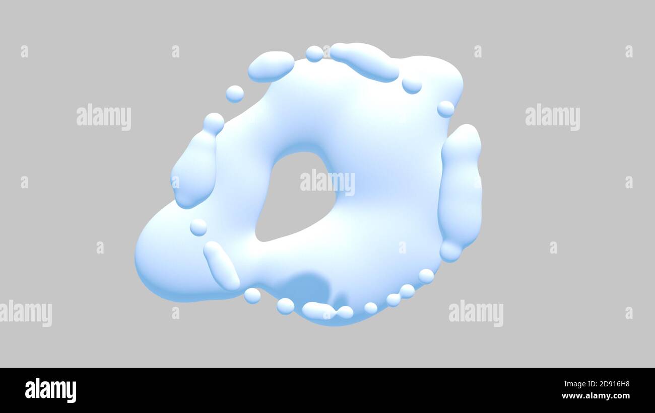 White water drops an white background. 3D rendering Stock Photo - Alamy