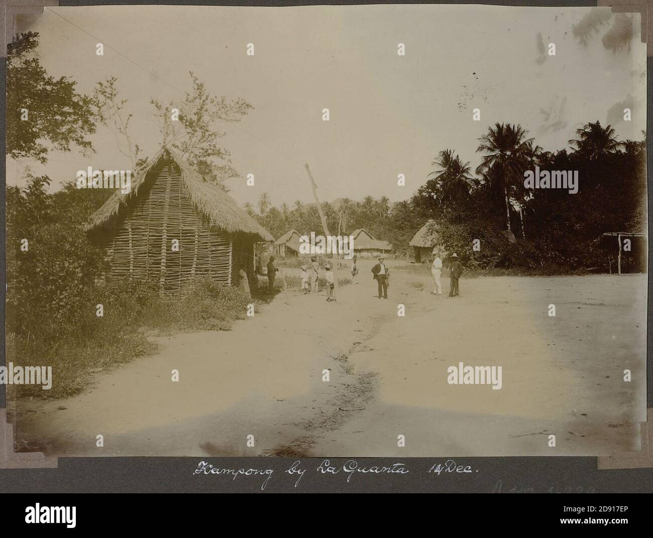 Kampong bij La Guanta (14 December). Stock Photo