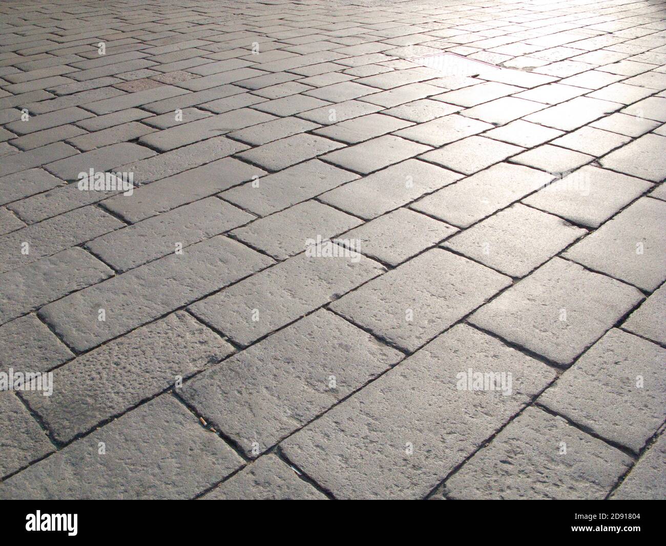 cobblestone texture of an ancient road seen from above Stock Photo - Alamy