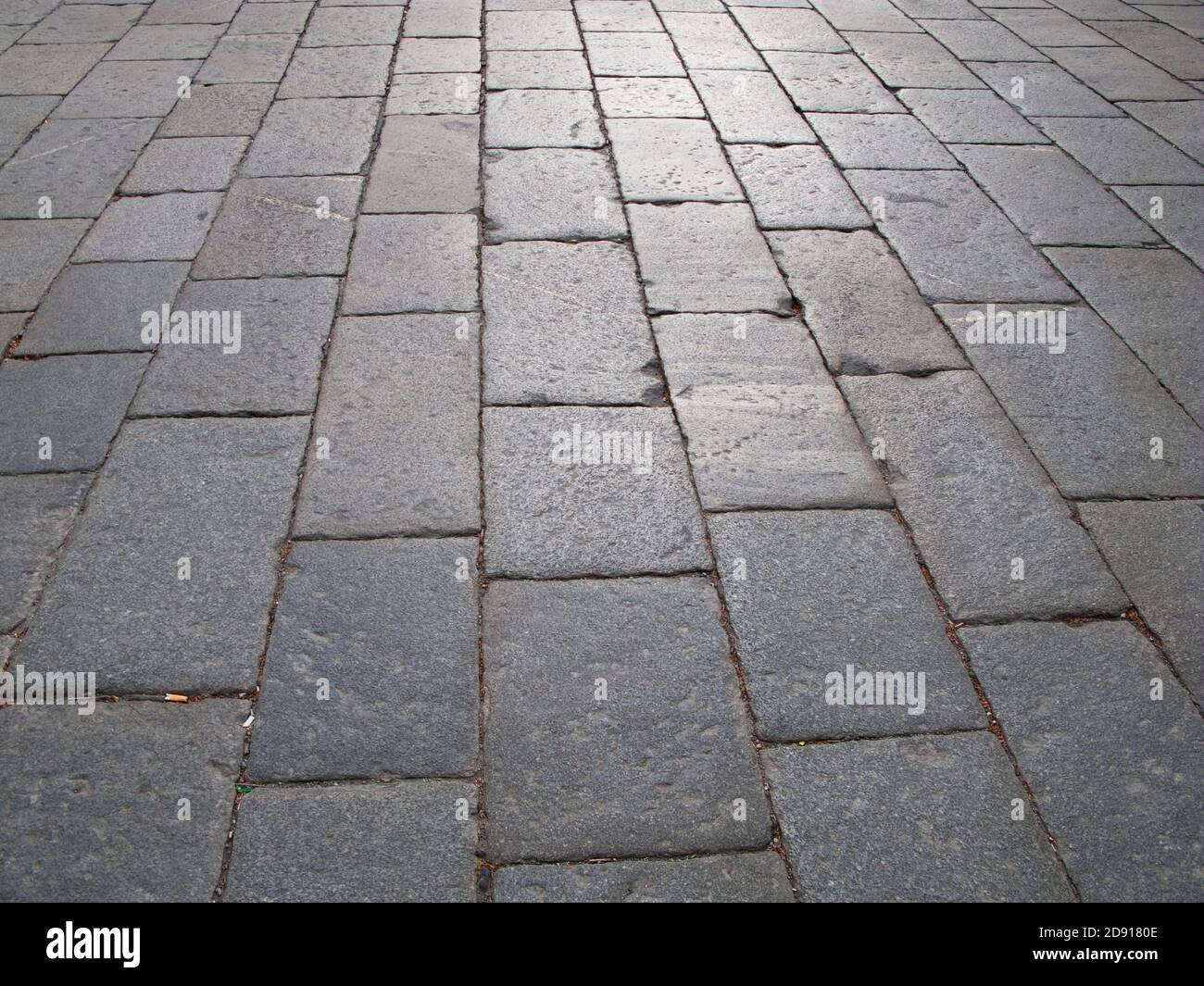 cobblestone texture of an ancient road seen from above Stock Photo - Alamy