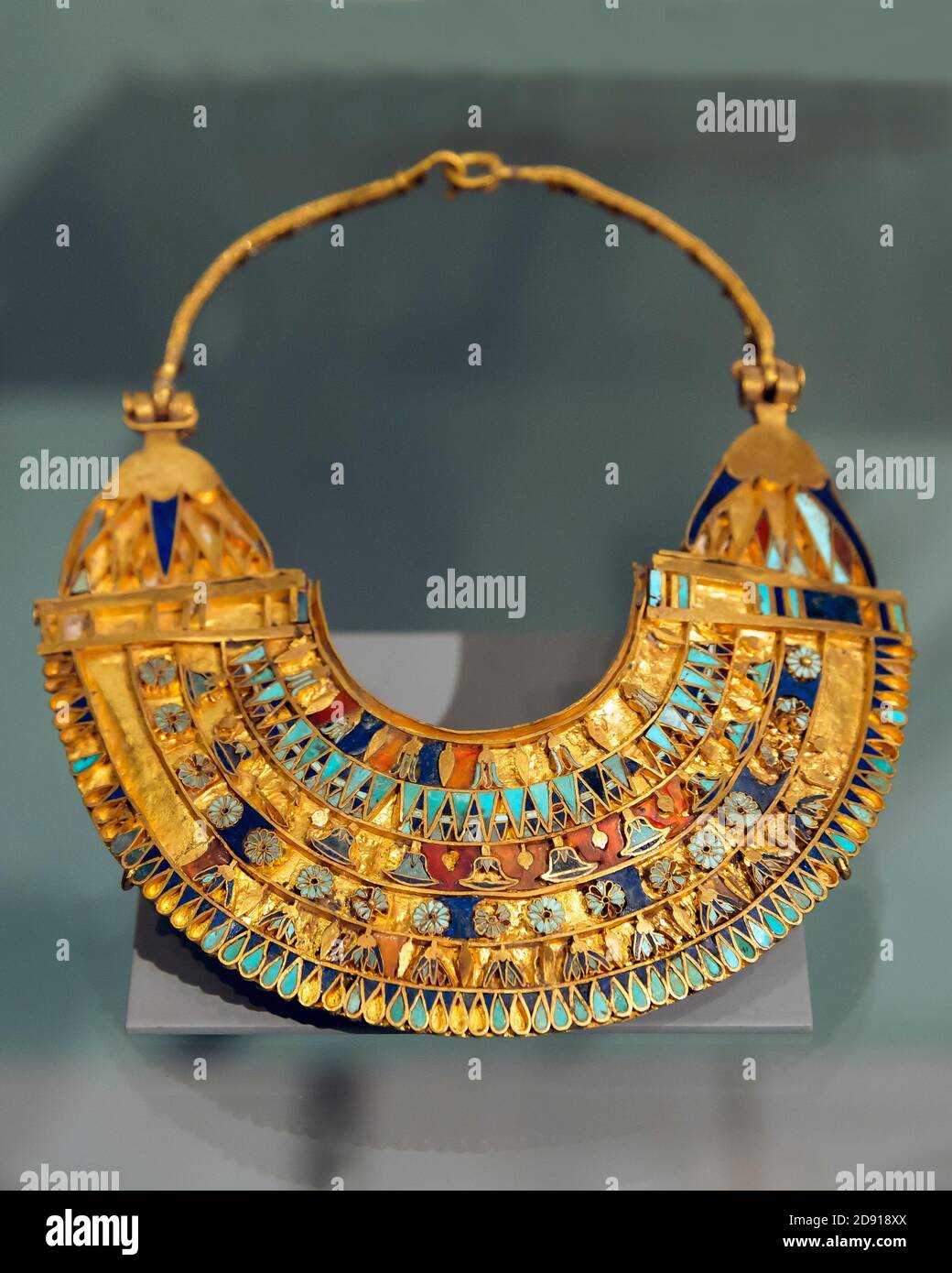 Miniature Broad Collar, Ptolemaic Period, Metropolitan Museum of Art, Manhattan, New York City, USA, North America Stock Photo