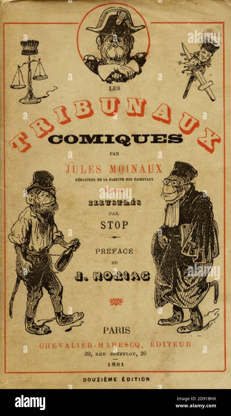 Jules Moinaux-Les Tribunaux comiques. Stock Photo
