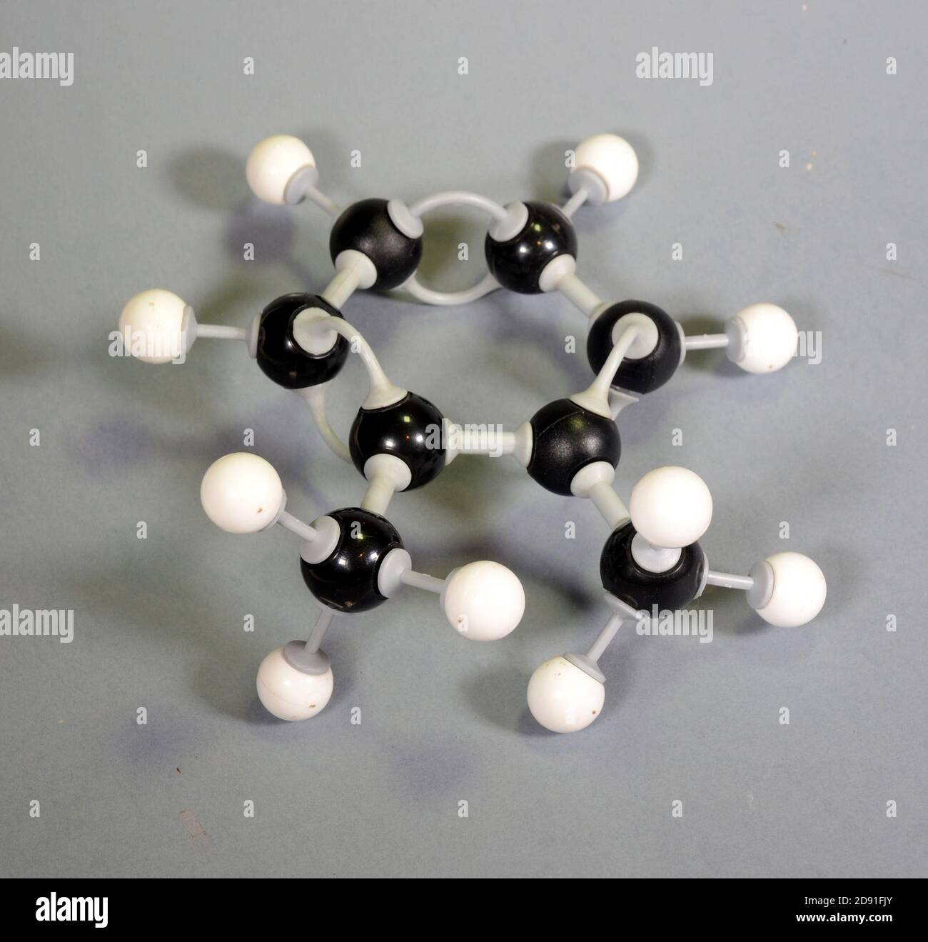 Molecule model of o-Xylene Stock Photo