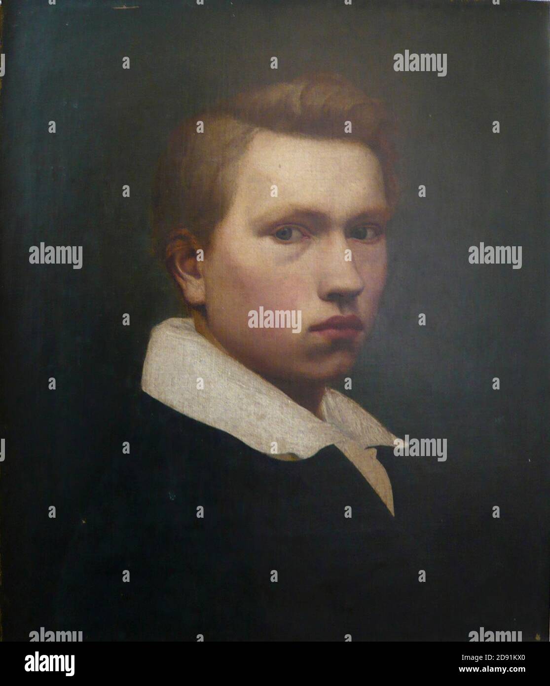 Karl Ferdinand Sohn Selbstporträt im Alter von 16 Jahren - Anno 1821. Stock Photo