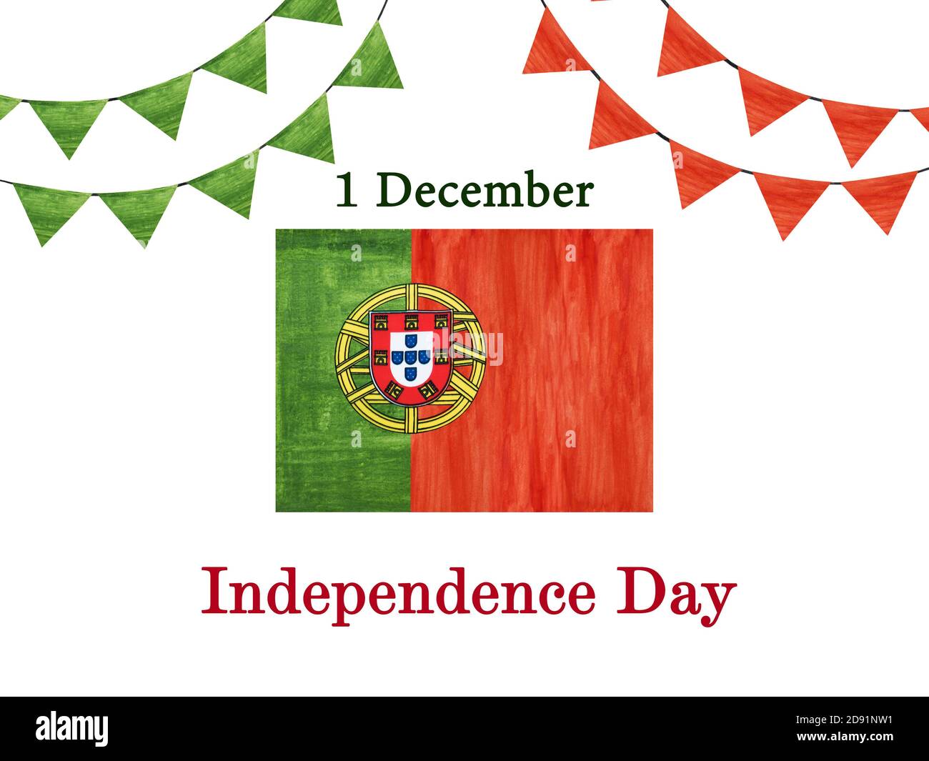 Happy Independence Day. Beautiful greeting card. Close-up Stock Photo