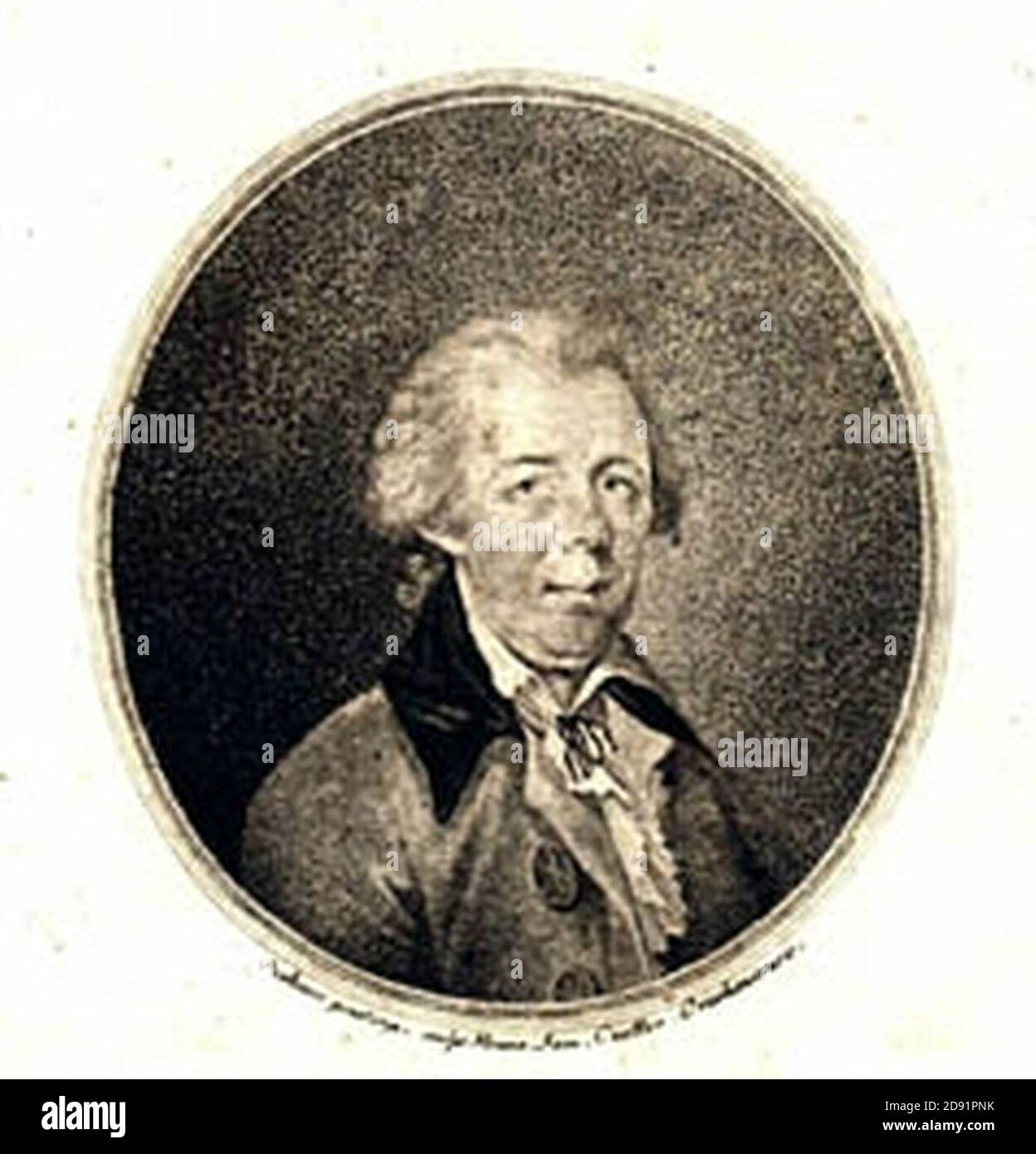 József Kis-Viczay (1746-1810). Stock Photo