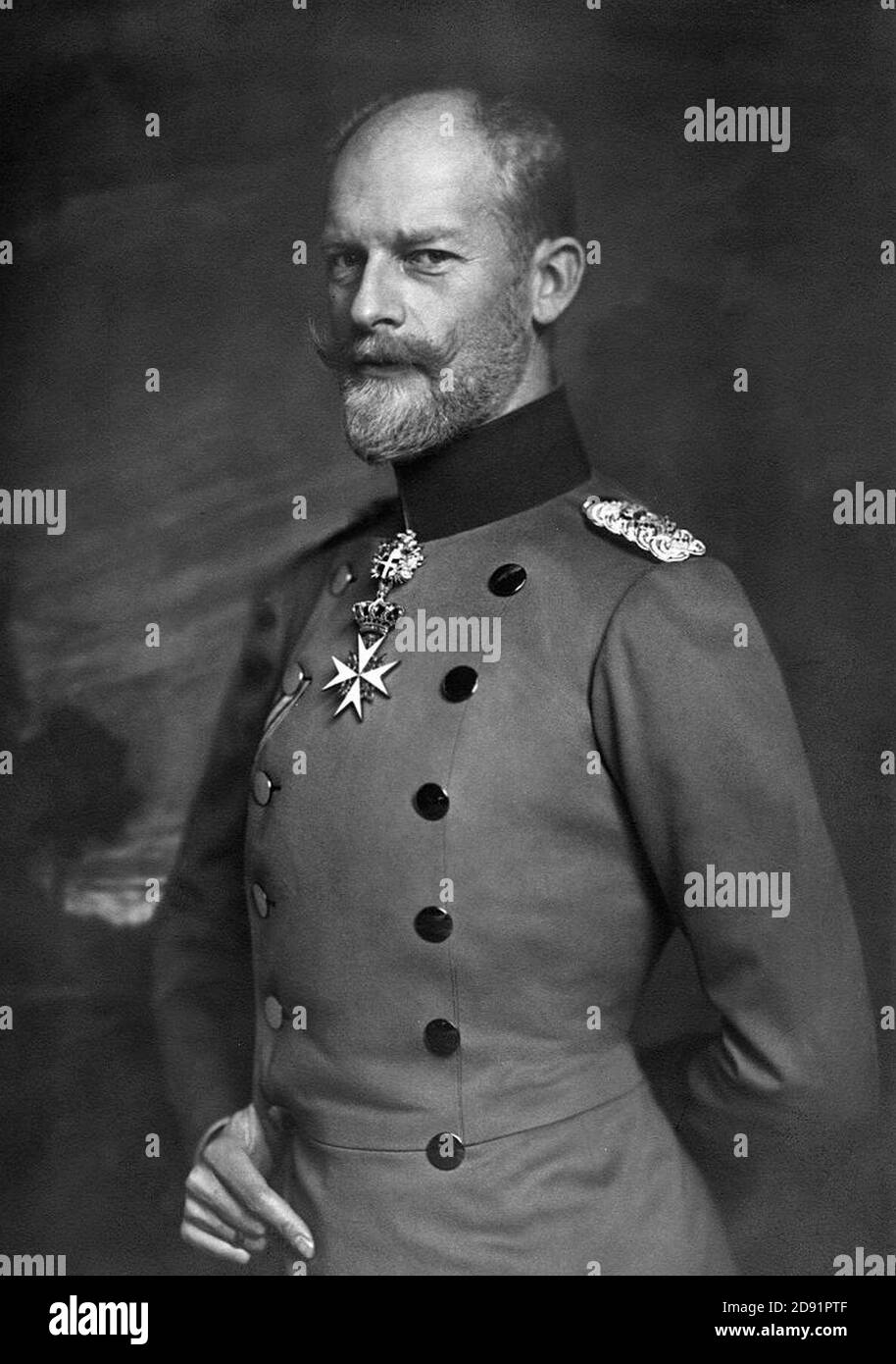 Karl Anton, Prince of Hohenzollern by Nicola Perscheid. Stock Photo