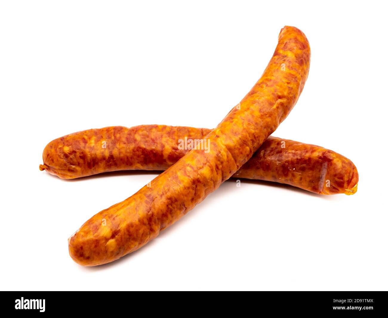 Bratwurst isolated on white background Stock Photo - Alamy