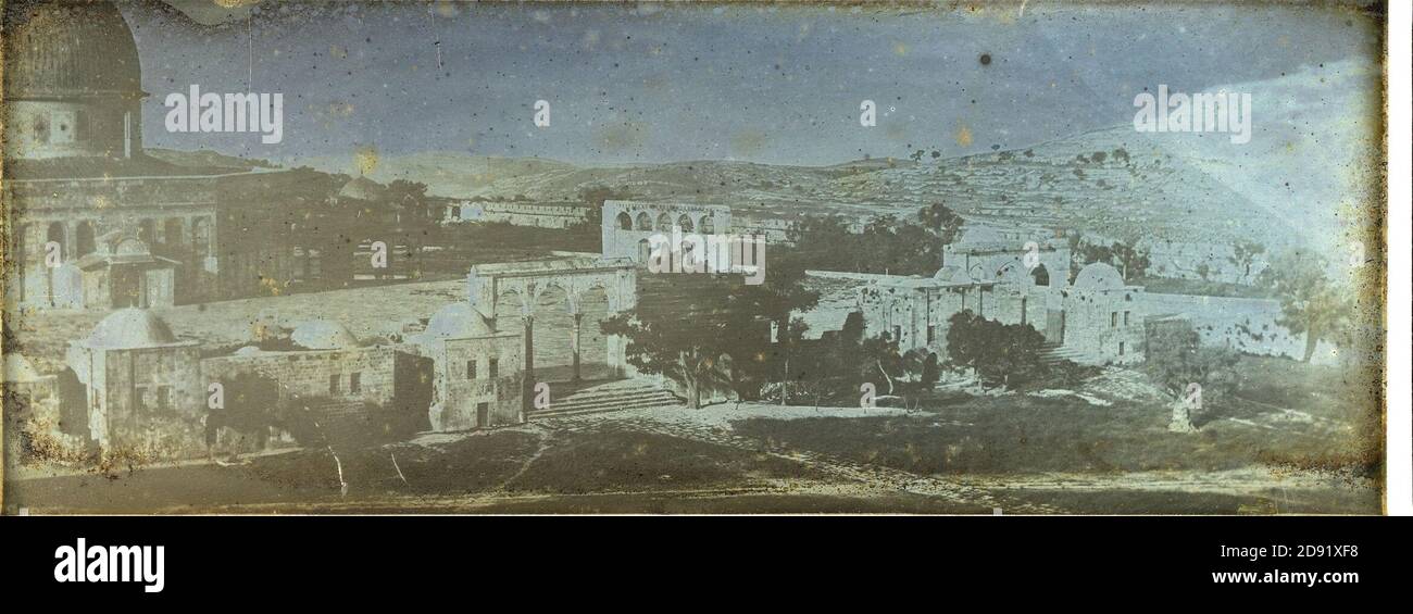 Jérusalem - esplanade du Temple de Salomon, Dôme du Rocher. Stock Photo