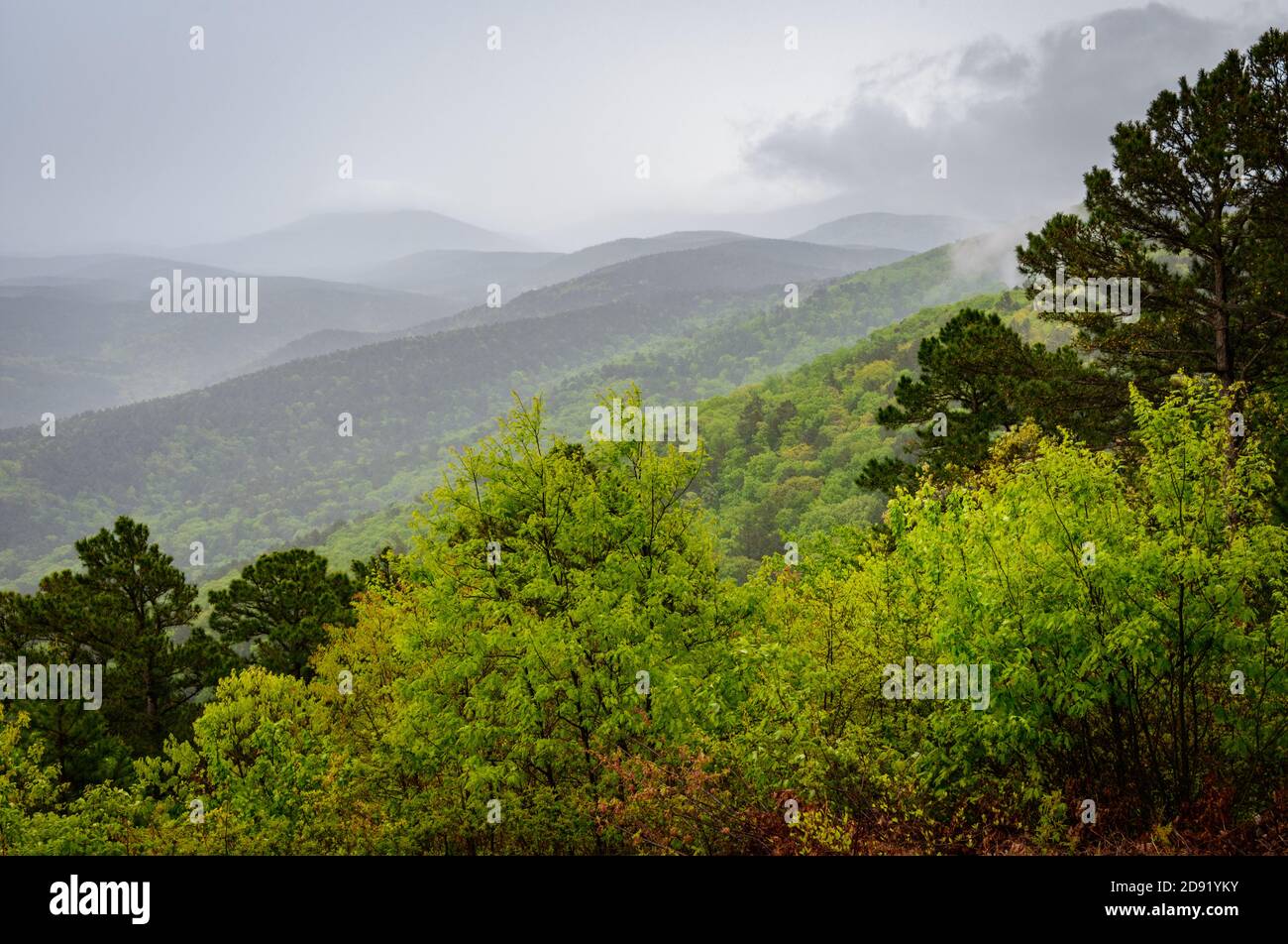 Talimena Scenic Drive Stock Photo Alamy