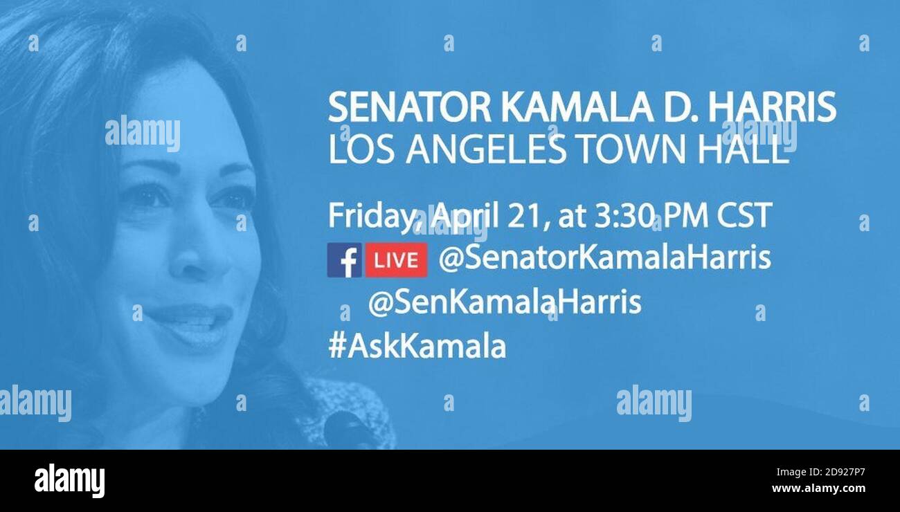 Kamala harris town hall hires stock photography and images Alamy