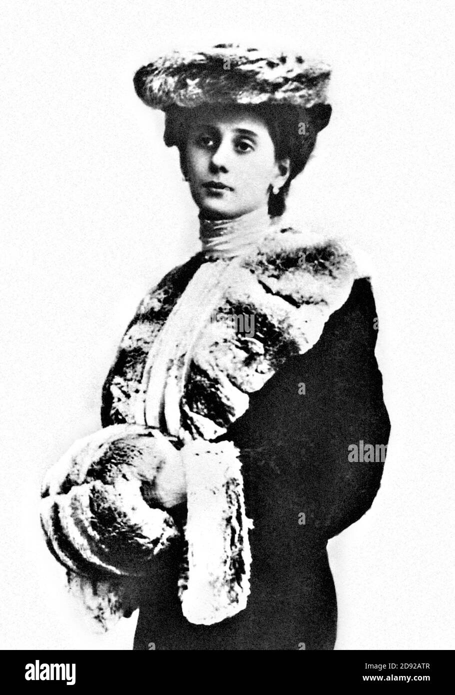 Anna Pavlova. Portrait of the Russian ballet dancer Anna Pavlovna Pavlova (born Anna Matveyevna Pavlova, 1881-1931), in the role of Giselle, c.1905 Stock Photo