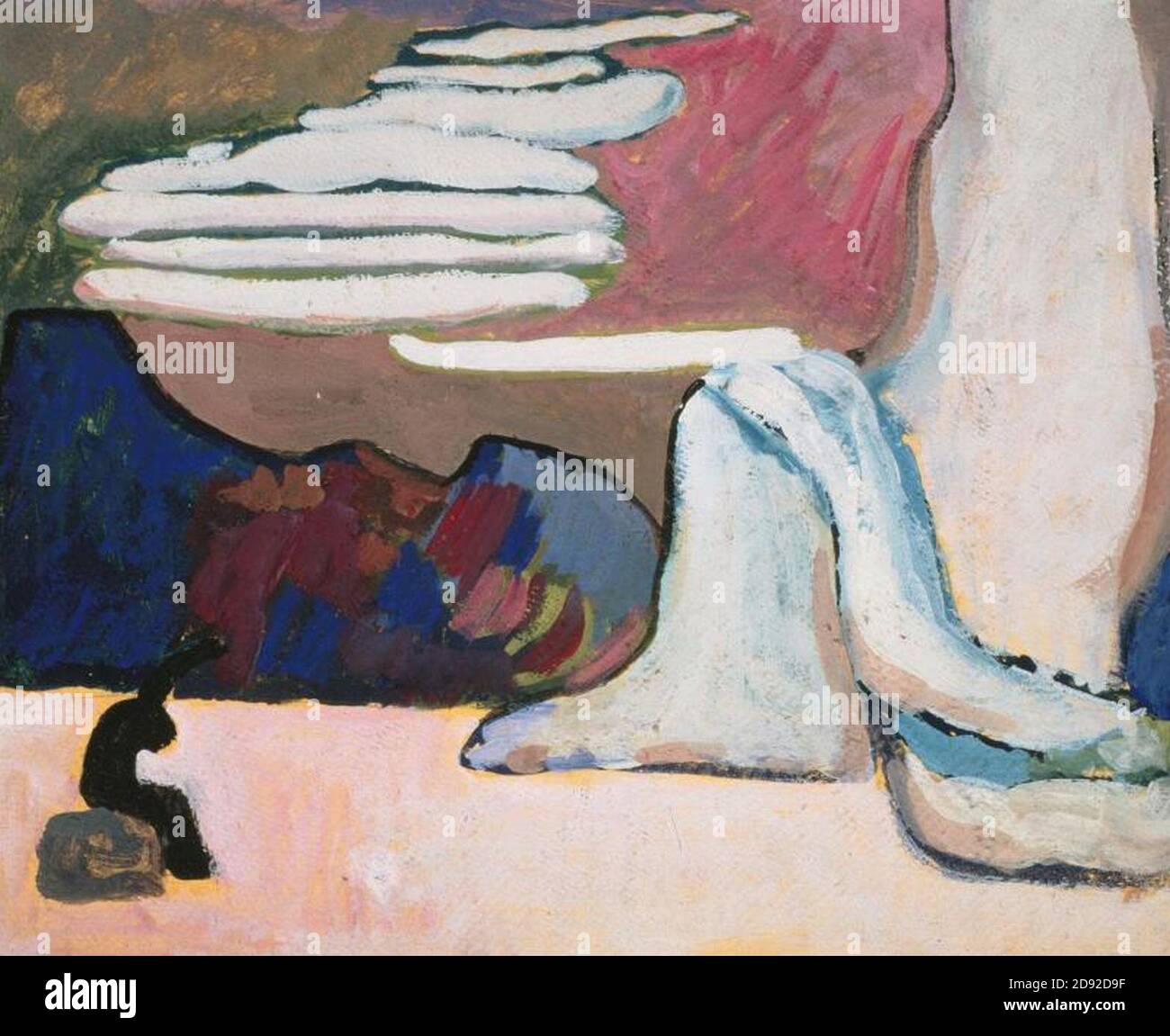 Kandinsky - Etude pour Schwarz und Weiss, premier tableau, 1909. Stock Photo