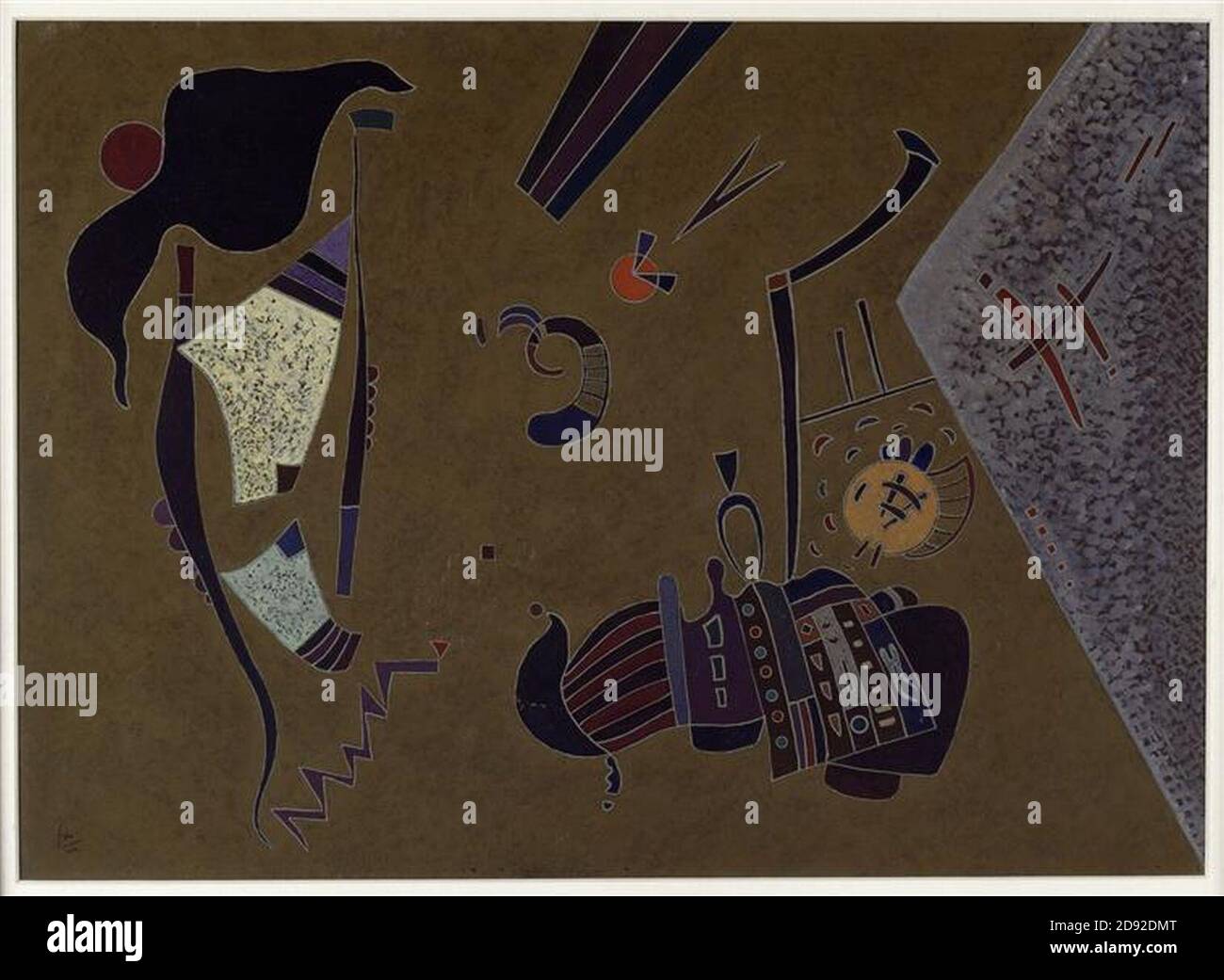 Kandinsky - Le Petit rond rouge 1944 Stock Photo - Alamy