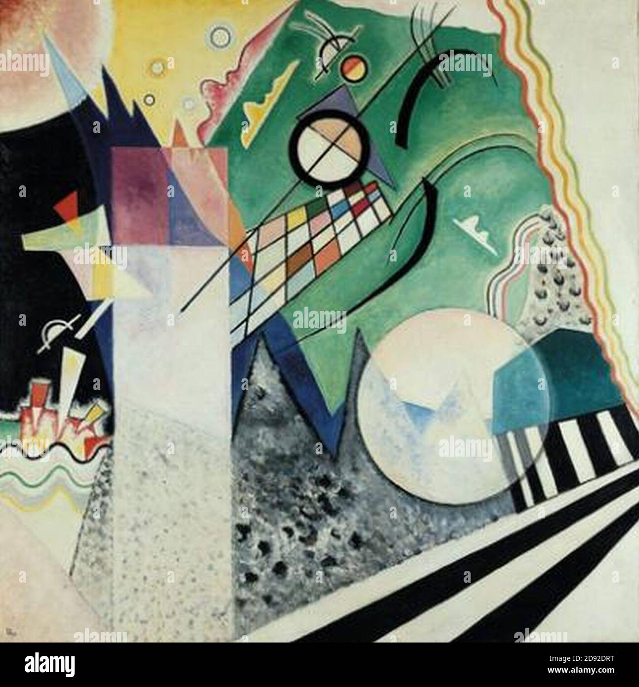 Kandinsky - Open Green 1923 Stock Photo - Alamy