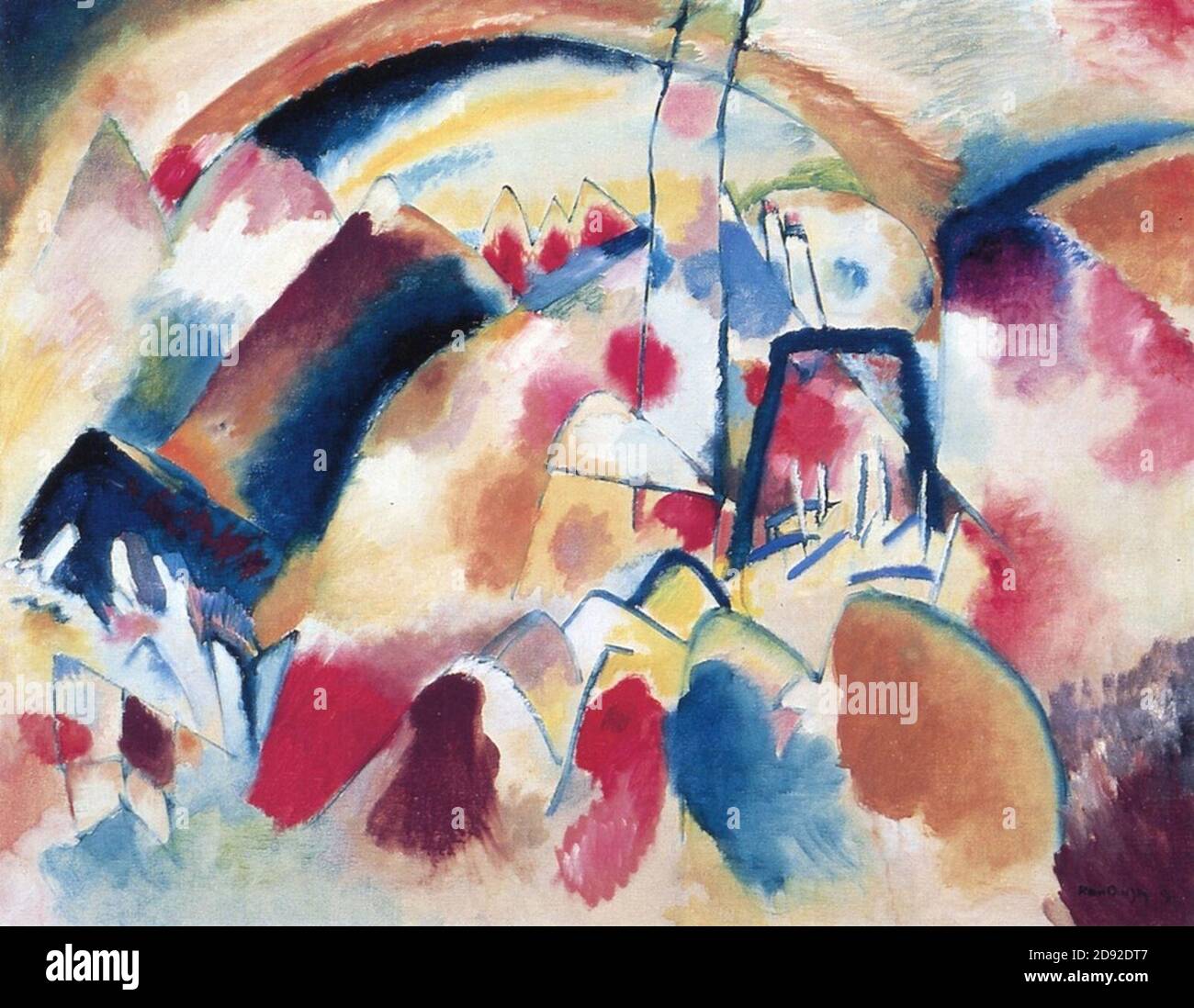 Kandinsky Landscape with Red Spots, 1913 Stock Photo Alamy