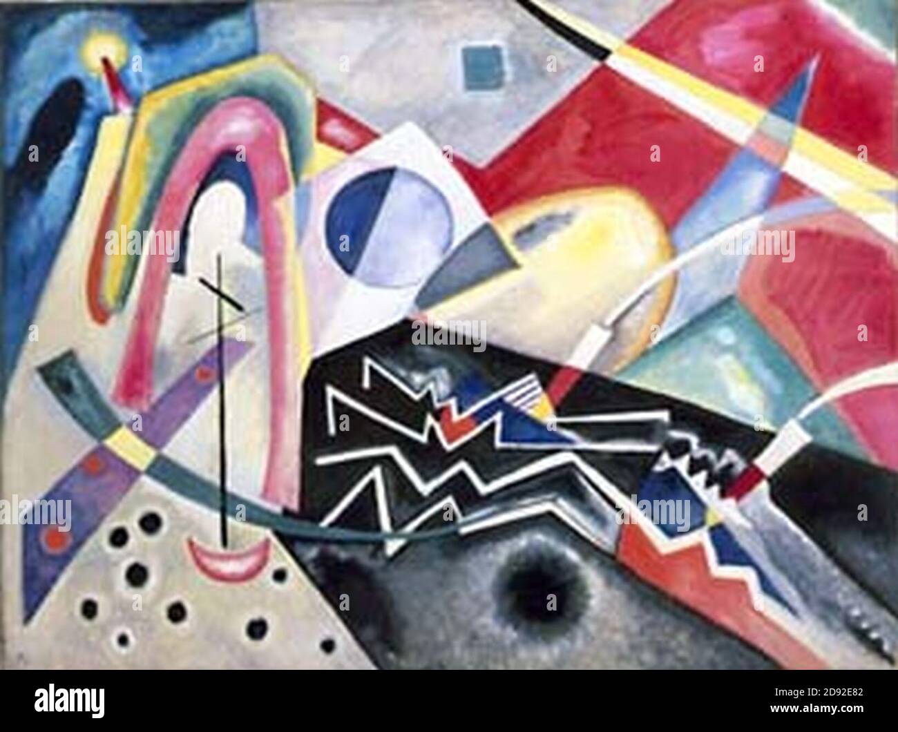 Kandinsky - White Zig-Zag 1922 Stock Photo - Alamy