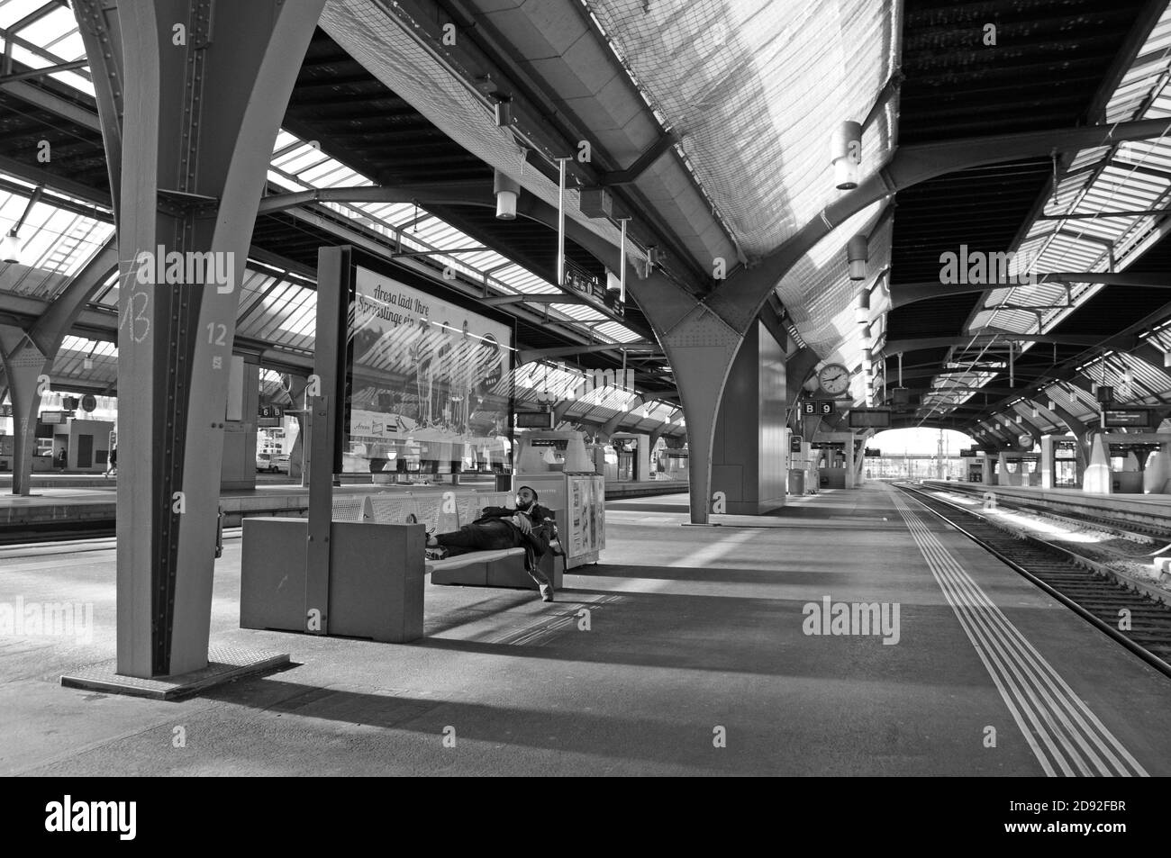 Face masks mandatory on public transport Black and White Stock Photos ...