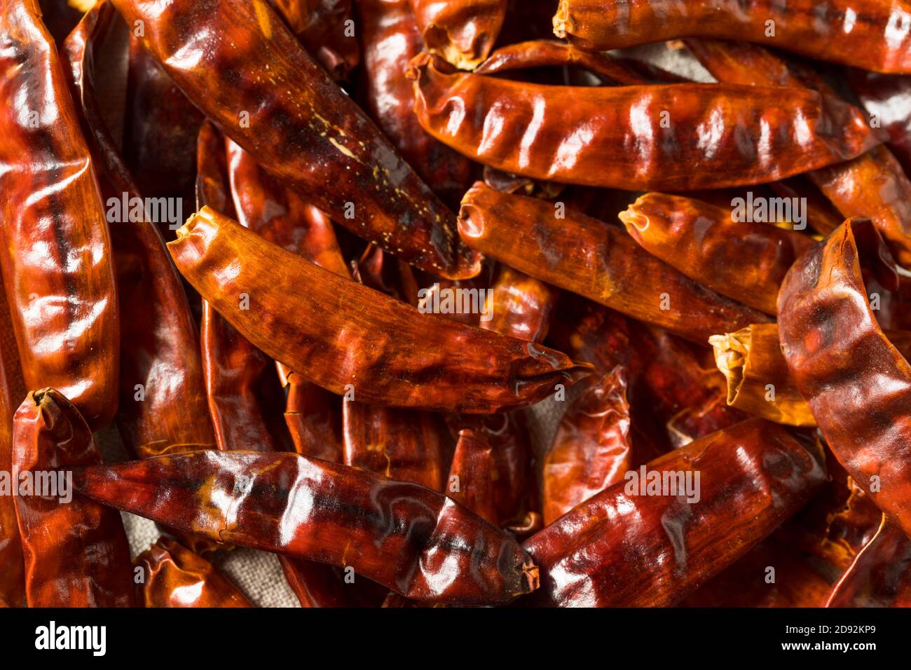 Organic Spicy Red Indian Peppers Ready to Cook With Stock Photo Alamy