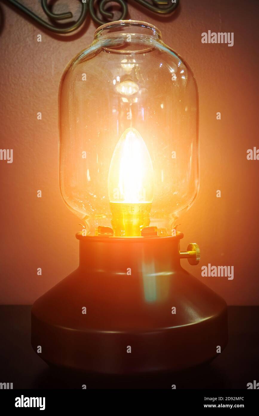 Tarnaby table lamp with LED bulb from Ikea furniture store Stock Photo -  Alamy