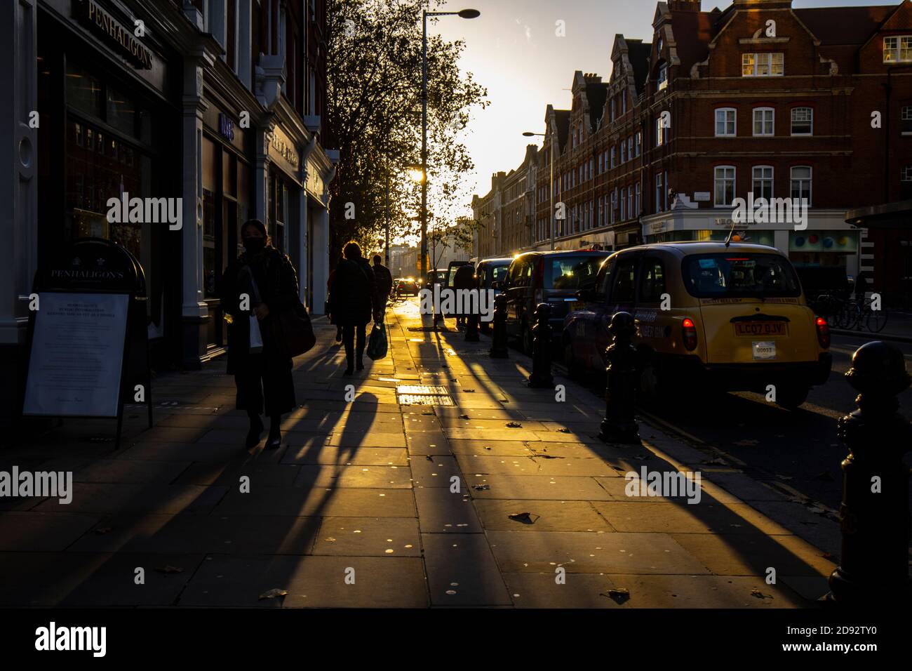 Kings Road, heart of the Sloane's scene in trendy Chelsea area of Southwest London, England, United Kingdom Stock Photo
