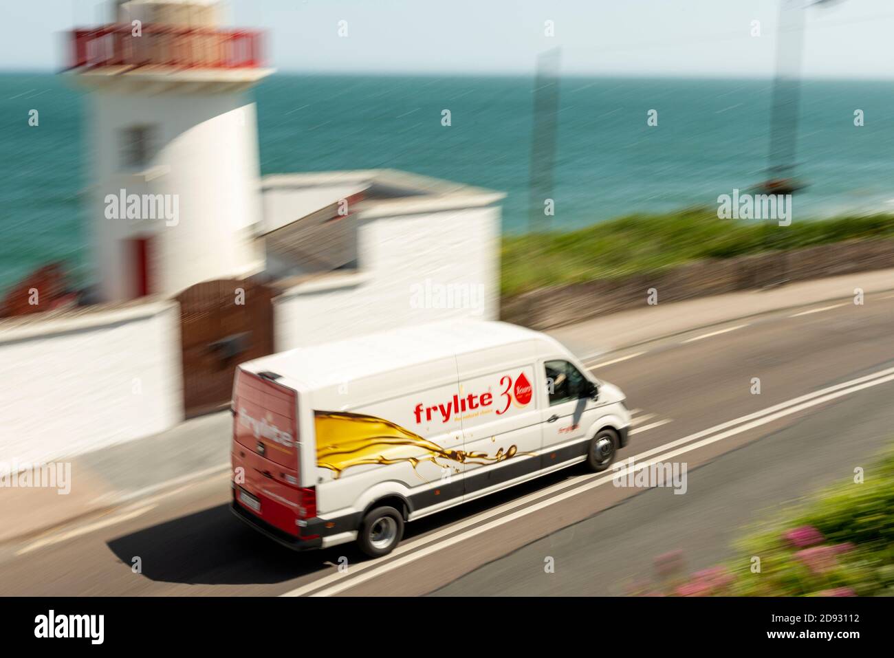 Ireland logistics and blurred view of Frylite cooking oil supplier