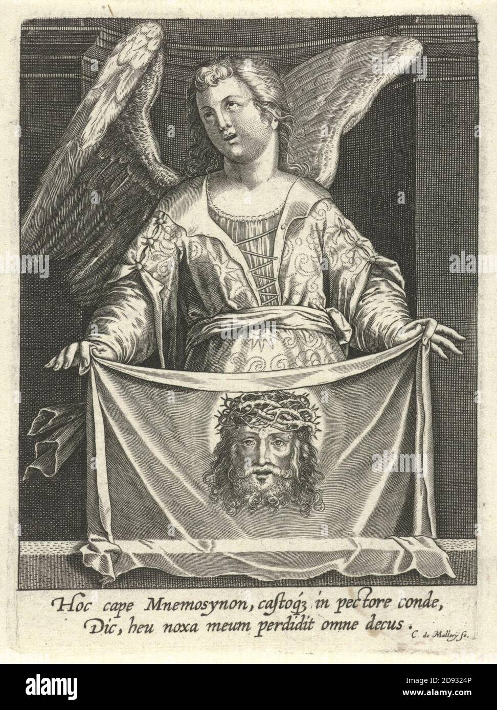 Karel van Mallery Angel with Sudarium Stock Photo Alamy