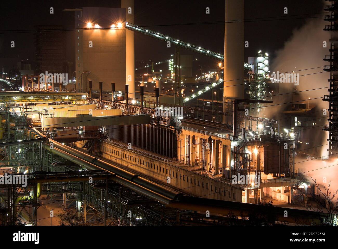 Industry at Night Stock Photo