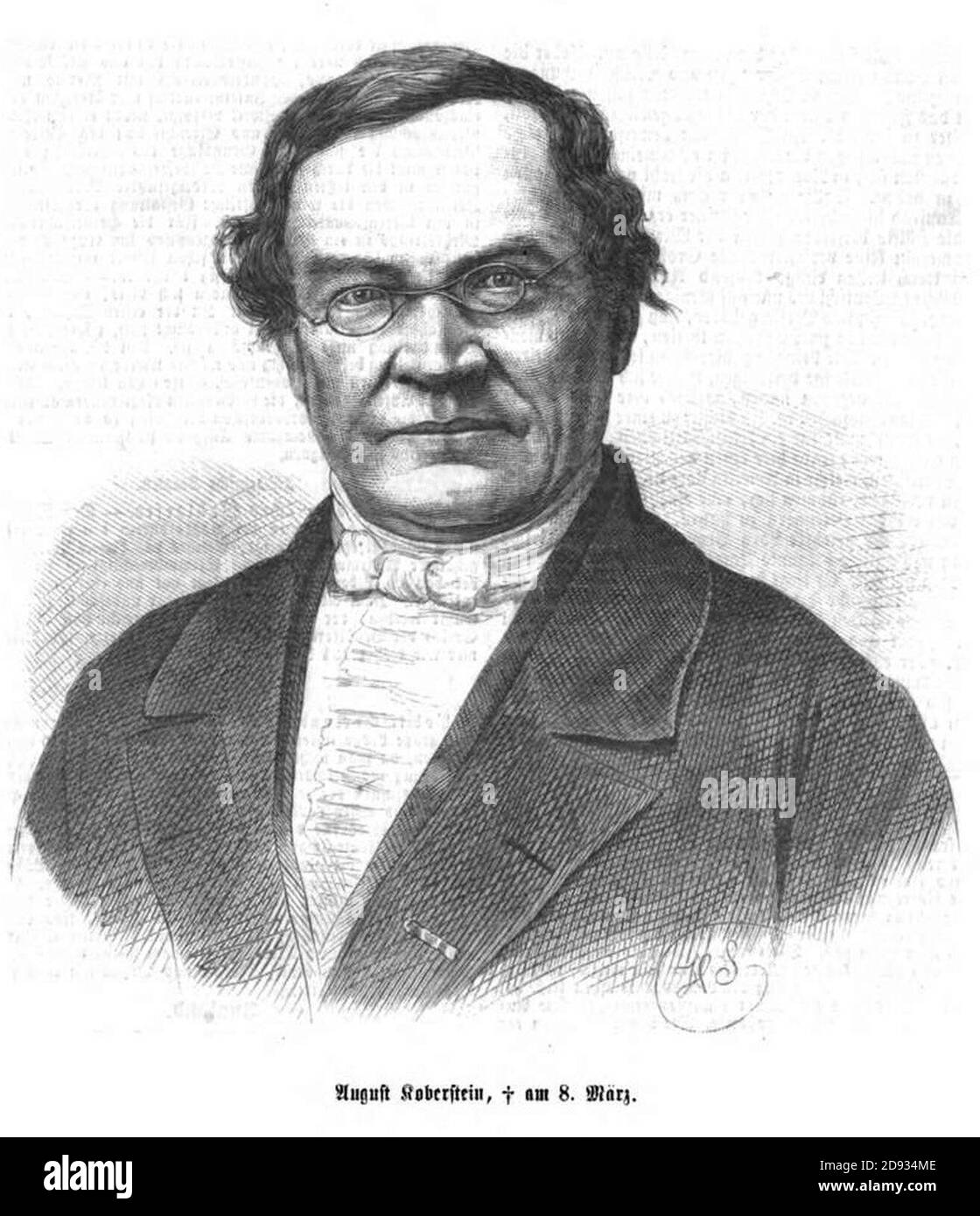 Karl August Koberstein (IZ 54-1870 S 321 HScherenberg). Stock Photo
