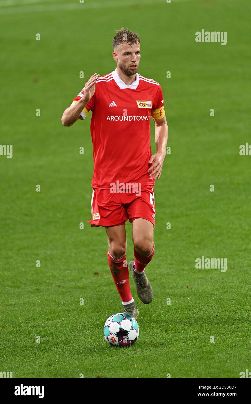 Sinsheim, Deutschland. 02nd Nov, 2020. Marvin Friedrich (Union).  GES/Football/1. Bundesliga: TSG 1899 Hoffenheim - Union Berlin, November  2nd, 2020 Football/Soccer: 1st League: TSG 1899 Hoffenheim vs Union Berlin,  Sinsheim, November 2, 2020