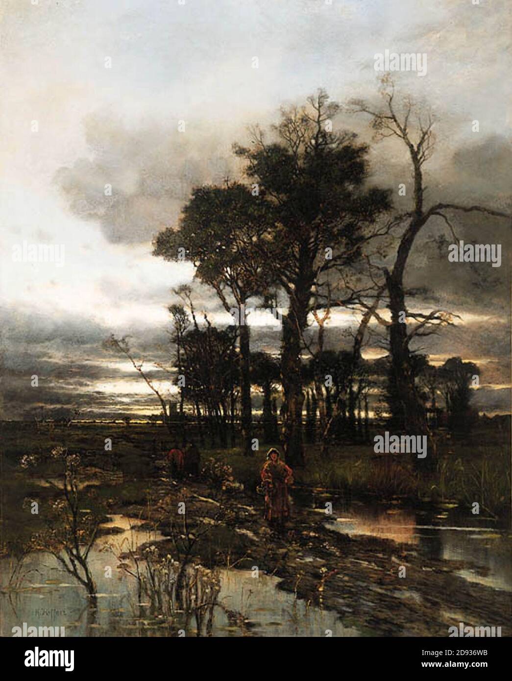 Karl Heffner - An evening landscape, Norfolk Stock Photo - Alamy