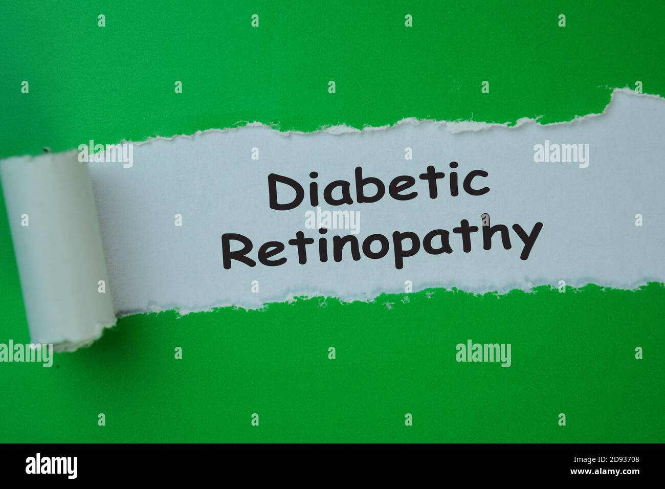 Diabetic Retinopathy Text written in torn paper. Medical concept Stock ...