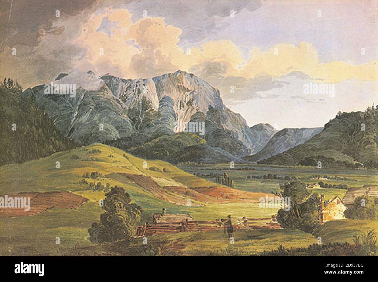 Karl Jakob Theodor Leybold Der Schneeberg Stock Photo Alamy