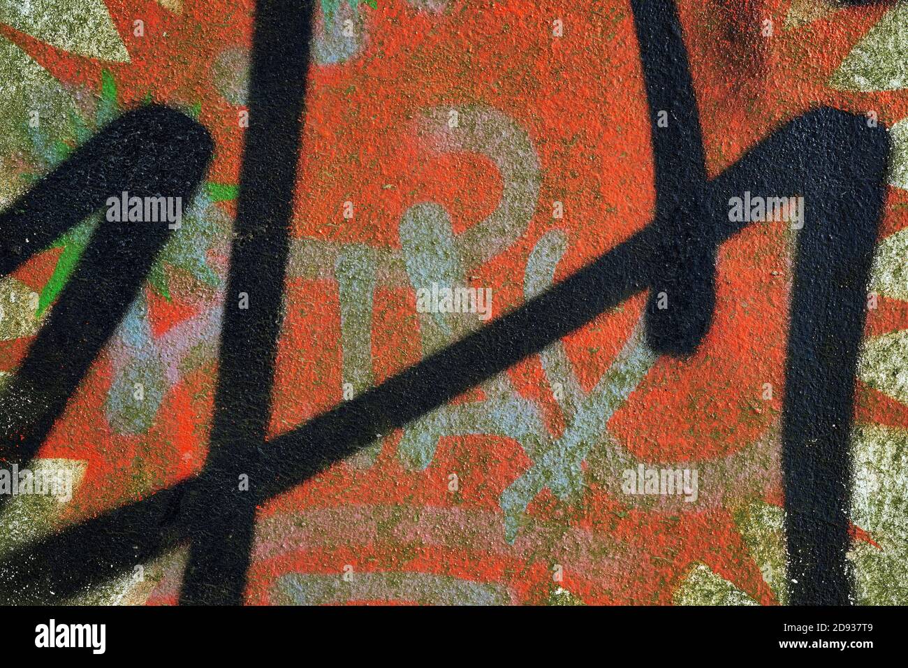 Multi-colored painted wall. Abstract detail Stock Photo