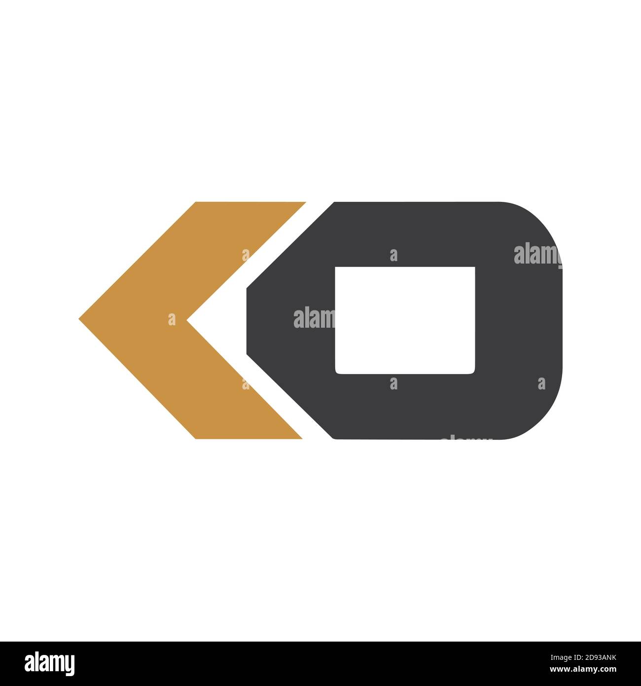 Initial letter ko logo or ok logo vector design template Stock Vector ...