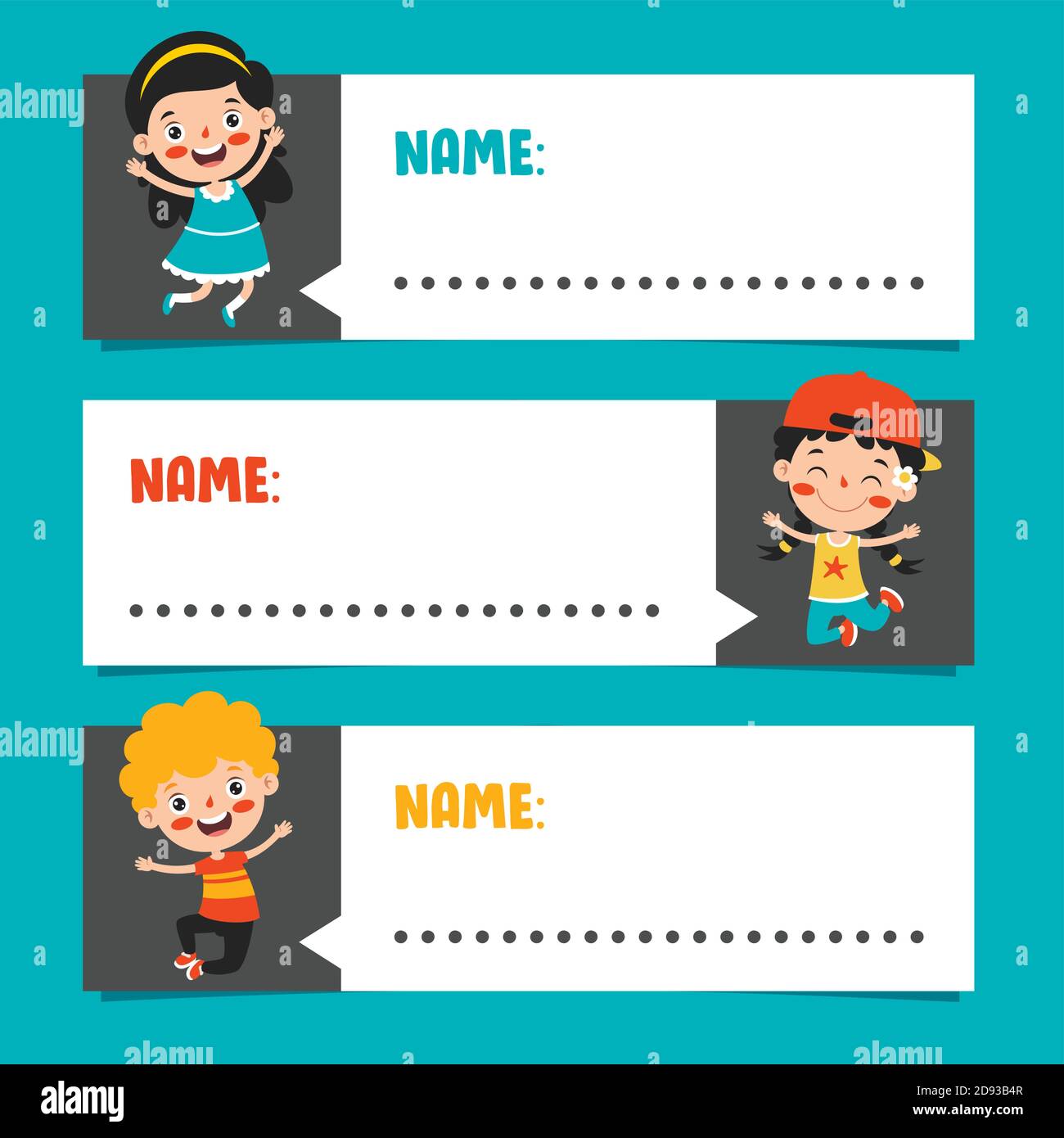 Name s For Cartoon School Children Stock Vector Image Art Alamy Name s For Cartoon School Children Stock Vector Image Art Alamy