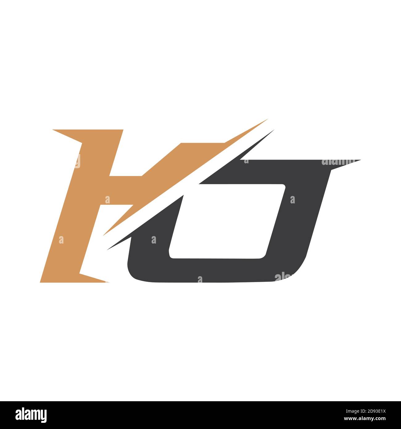 Initial letter ko logo or ok logo vector design template Stock Vector ...
