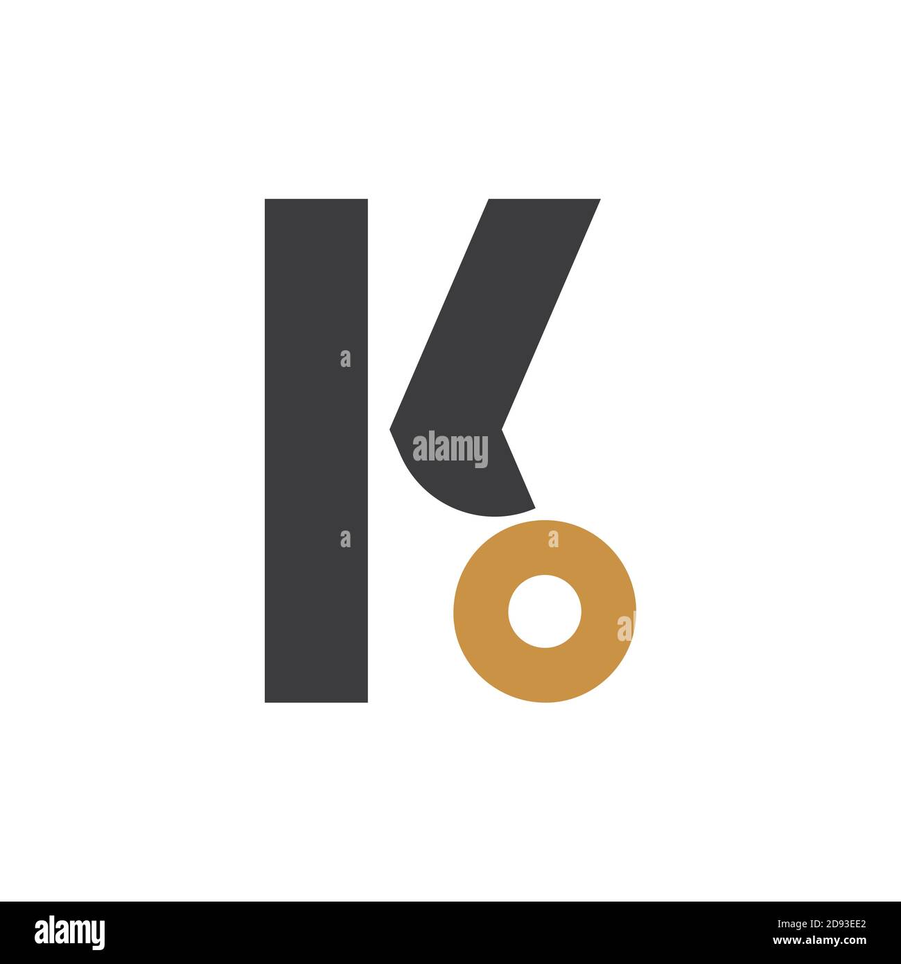 Initial letter ko logo or ok logo vector design template Stock Vector ...