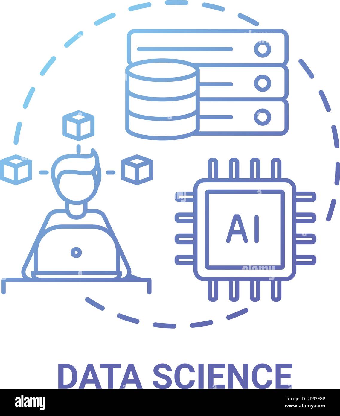 Data science concept icon Stock Vector Image & Art - Alamy
