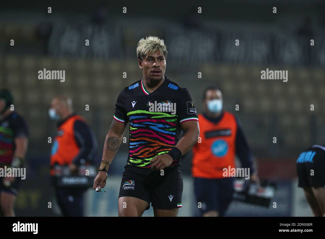 Sergio Lanfranchi stadium, parma, Italy, 02 Nov 2020, Junior Laloifi (Zebre) during Zebre Rugby vs Ospreys, Rugby Guinness Pro 14 match - Credit: LM/Massimiliano Carnabuci/Alamy Live News Stock Photo